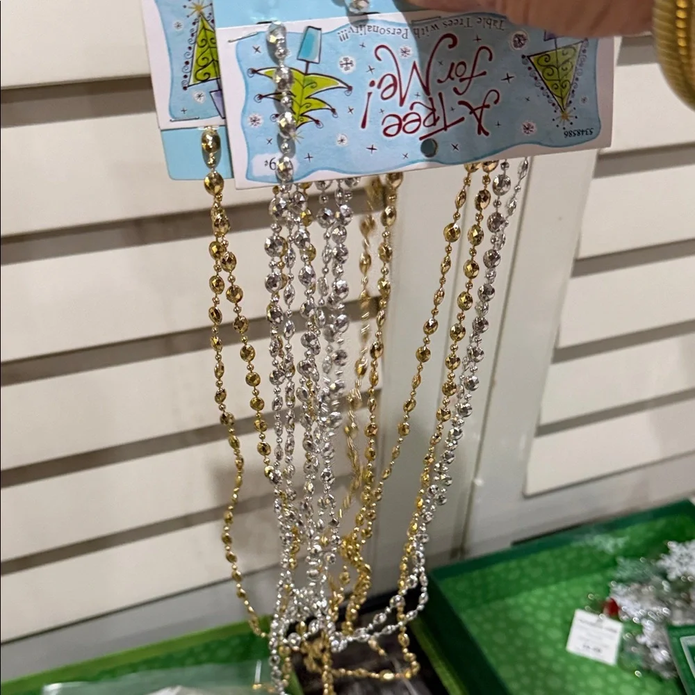 Festive Holiday Garland Set with Snowflakes and Bells & Ornament & Box